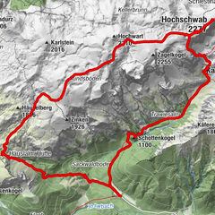 Hochschwab Runde im viel Schnee