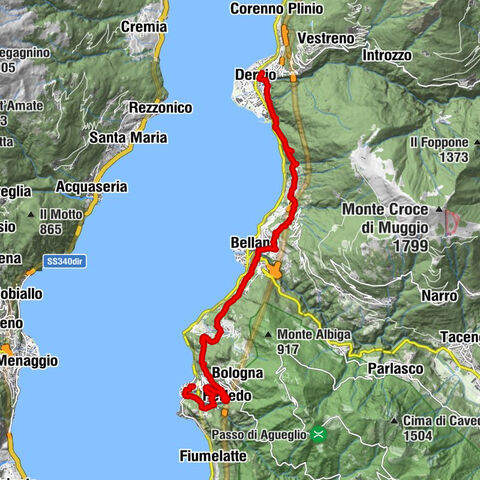 4ª Tappa Sentiero del Viandante: Varenna - Dervio
