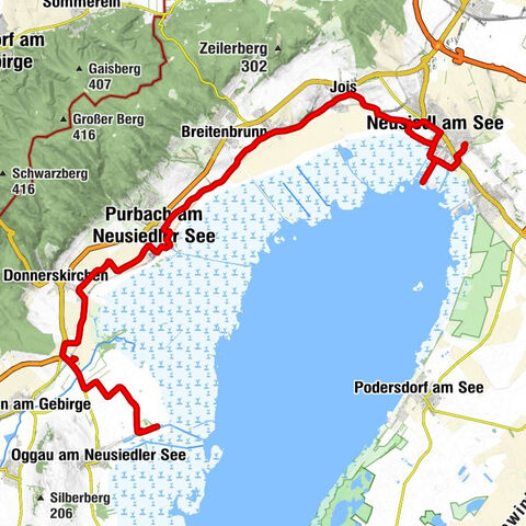 3.8.25 Pens. am Kalvarienberg-Purbach-Campingplatz Oggau-"Lydias Garten" Donnerskirchen-Mole West Neusiedl/See-Pension