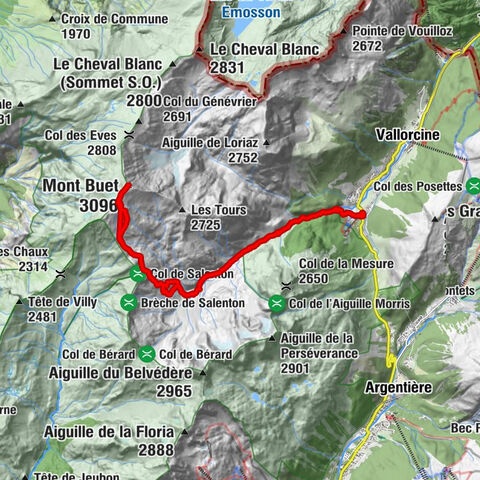 Vallorcine, Auvergne-Rhône-Alpes/France