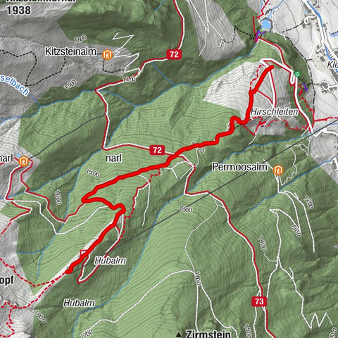Kleinarlerhütte ab Parkplatz Kleinarlerhütte