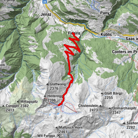 Fideris, Graubünden/Schweiz