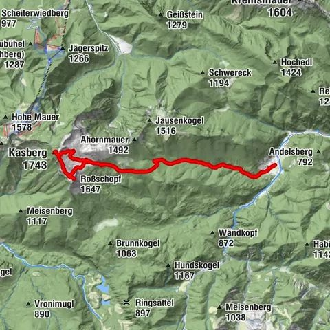 Roßschopf & Kasberg über Steyrerhütte