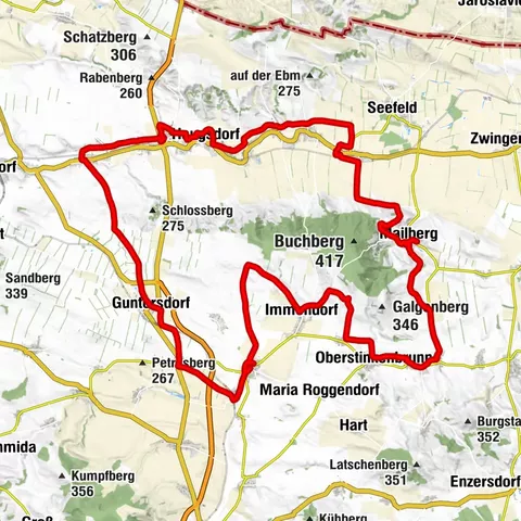 Mailberg, Portugieser Radroute