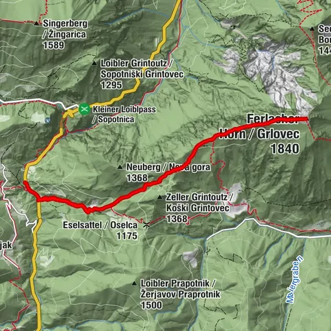 Ferlach, Kärnten/Österreich Ferlacherhorn