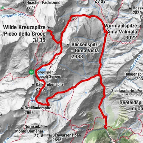 Wildekreuzspitze 3132m mit Rudi Jaenette