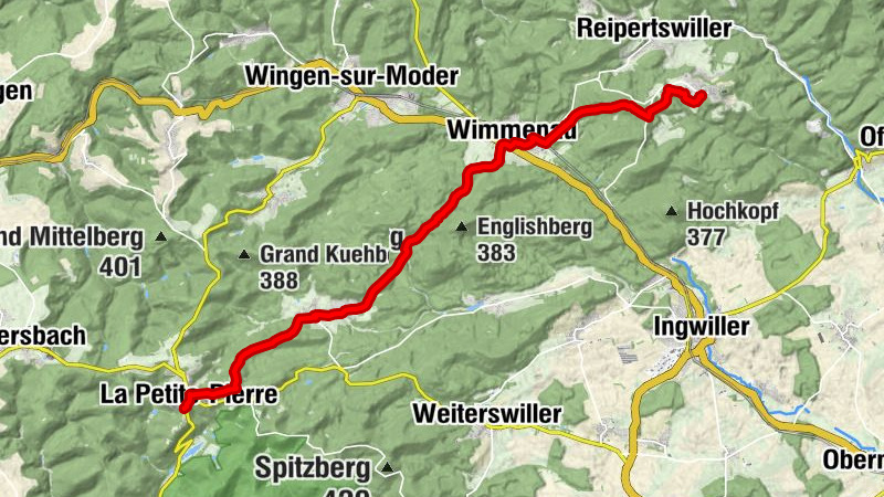 Travesía del Macizo de los Vosgos - Etapa 04 - Lichtenberg - La Petite Pierre