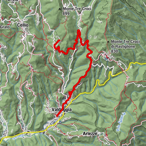 Carril bici de Valsesia: Etapa 1 Valduggia - Frazione Valmonfredo