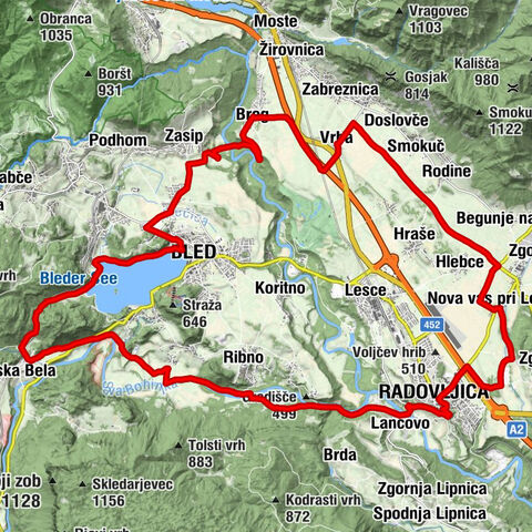 A lo largo del río Sava hacia Bled