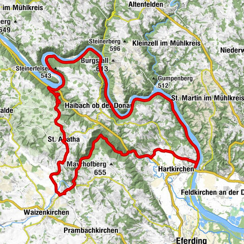 Donauradweg - Aschachtal - Runde