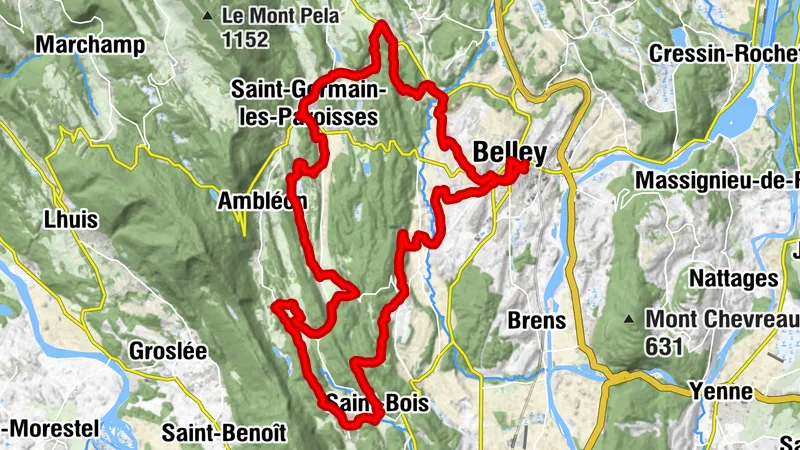 Recorrido MTB 6 rojo - Los Niños del Pantano - Espacio FFC Ain Forestière