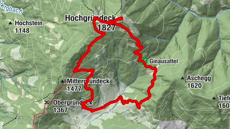 Hochgründeck (1827m) - desde Ginau