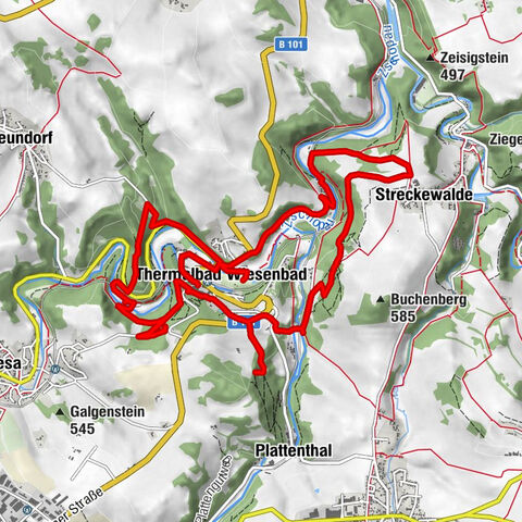 Excursión circular en Thermalbad Wiesenbad