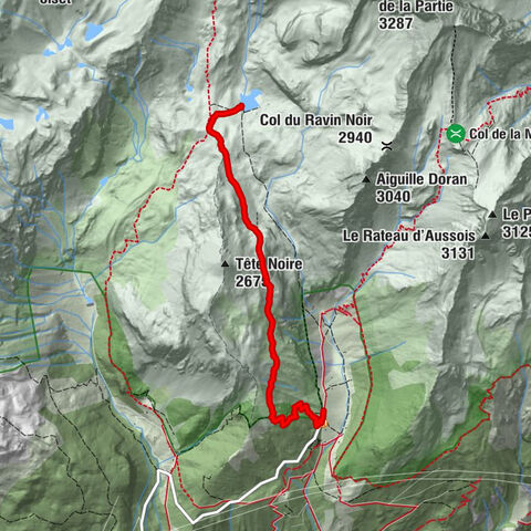 Caminata del lago de la Partie