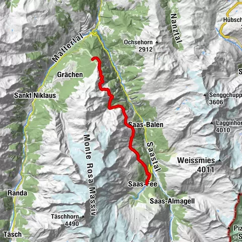 Camino de altura Grächen