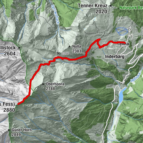 Piz Fess 2880m, der Stolze