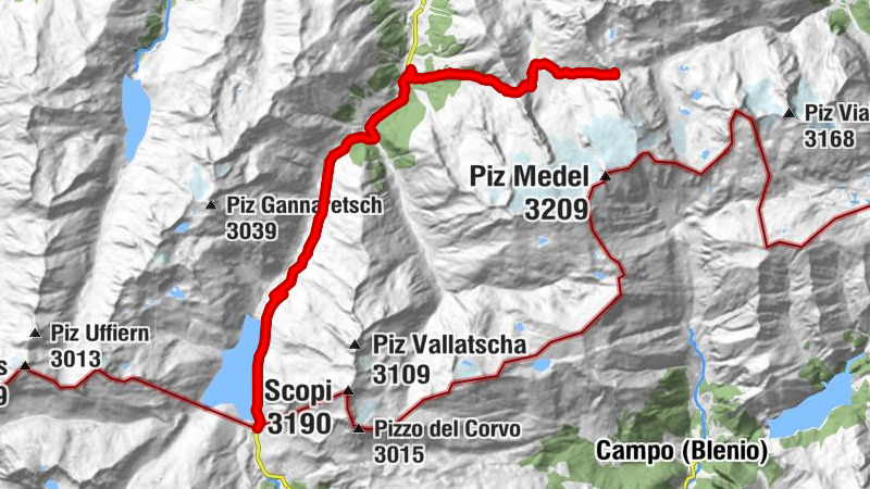 Ruta corona: refugio de Medel - paso de Lukmanier (Etapa 10)