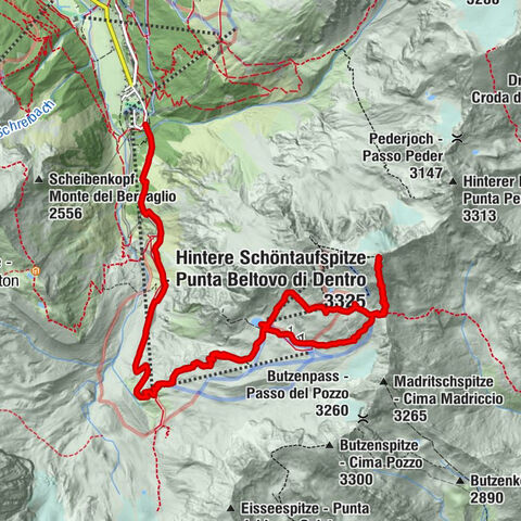 Von Sulden zur Hinteren Schöntaufspitze