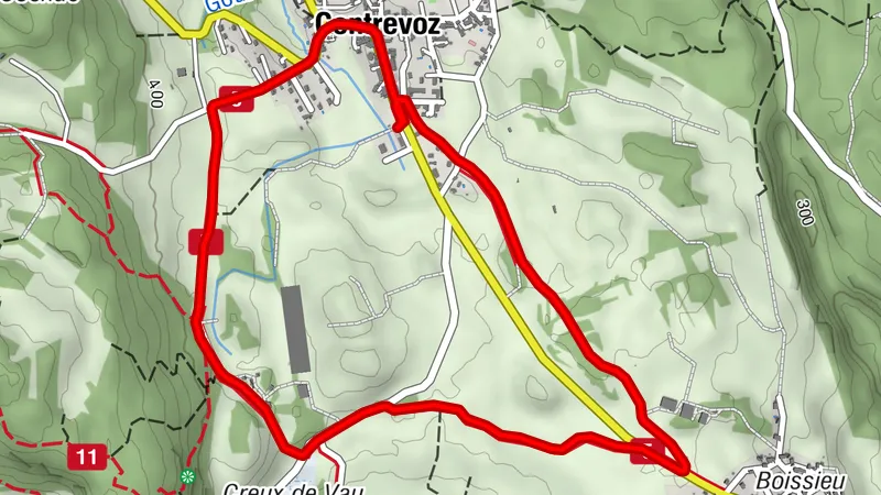 Circuito trail de Contrevoz : circuito verde 5 km