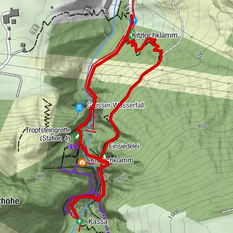 Punto destacado Kitzlochklamm Classic Runde