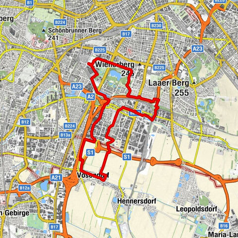 Stadtwanderweg 12 lt. Beschilderung