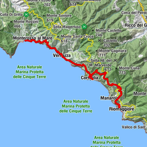 Leg 4  from Riomaggiore to Monterosso