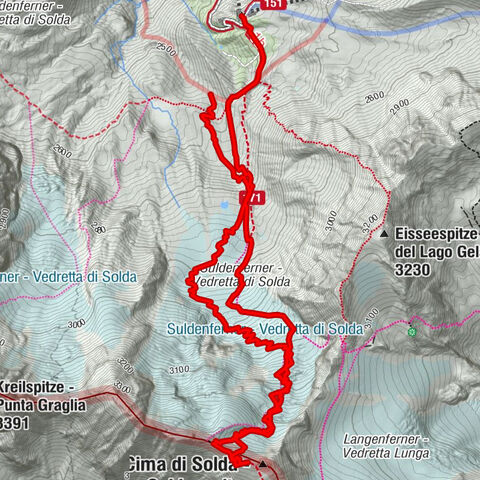 Skitour zur Suldenspitze (3.376m)