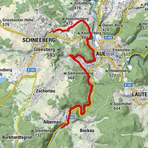 Floßgrabenwanderweg - de Rechenhaus a Bad Schlema