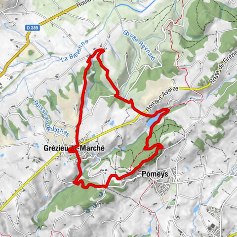 El embalse de la Gimond - Monts du Lyonnais - Grézieu-le-Marché