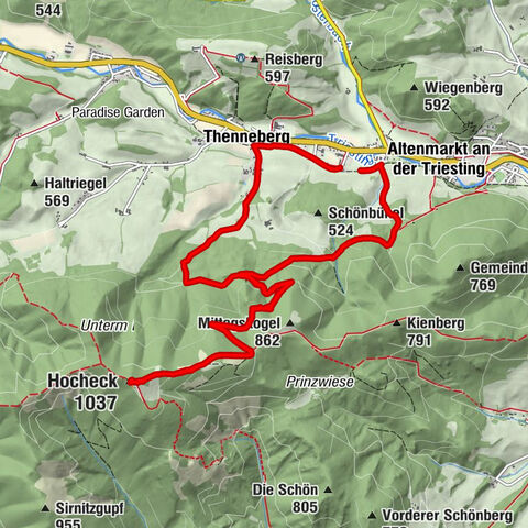 Hocheck über Wieshofersteig