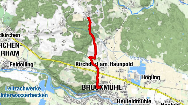 Bruckmühl - Schöne Aussicht Kleinhöhenrain