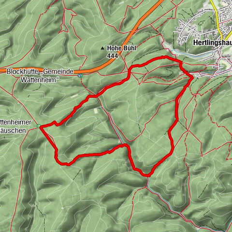 Vom Rahmen Felsen zum Wattenheim Häuschen und zurück
