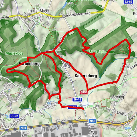 Muziekbos wandelroute