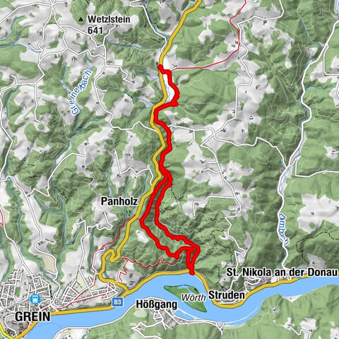 Stillensteinklamm, Grein