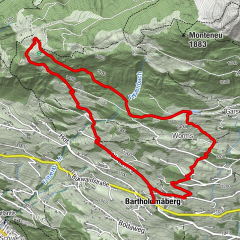 Por la mina histórica y Fritzensee hasta Rellseck