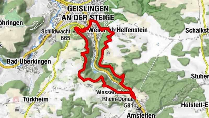 Löwenpfad "Steigen-Tour" - A lo largo de la construcción suaba del siglo