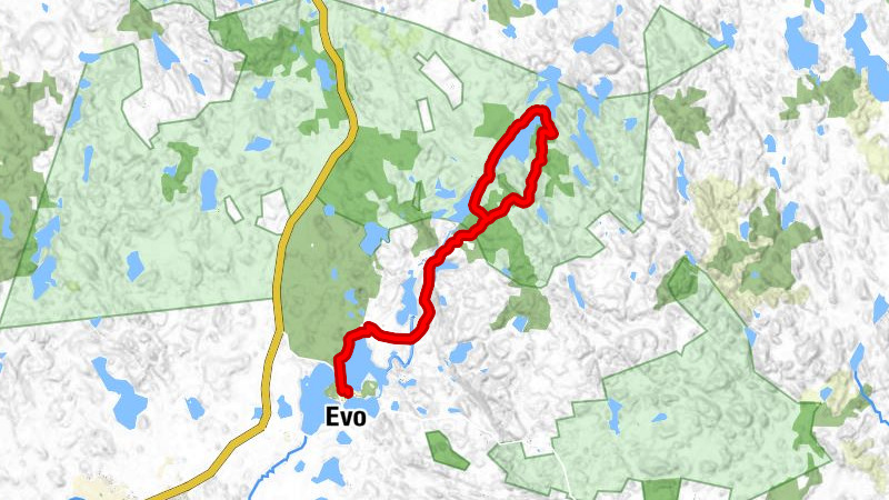 Evo hiking trail, difficult