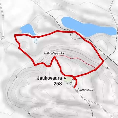Sendero de senderismo y naturaleza Jauhovaara 3,7 km, Kuhmo Finlandia