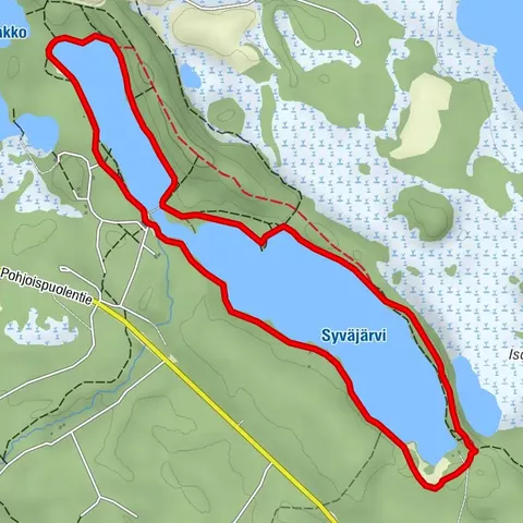 Sendero de la orilla de Syväjärvi, 4,5 km, Kuhmo