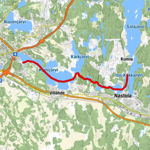 Karisto–Pajulahti: Ruta de kayak desde Lahti hasta Kymijoki y el canal Kimola