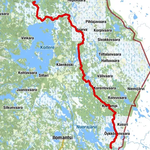 Ruta de ciclismo de montaña de Susitaipale