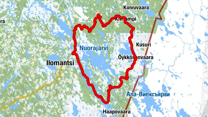 Ruta de bicicleta de montaña Pogostan kierros