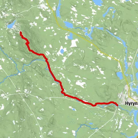 Recorrido UKK Ukkohalla-Hyrynsalmi 14,5 km, Hyrynsalmi