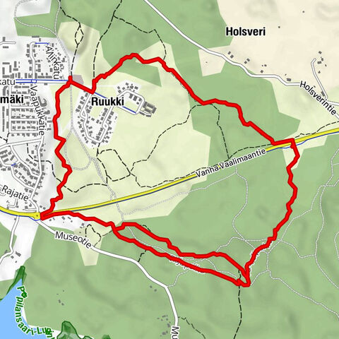 Tarmola - Teirikallio - walking route