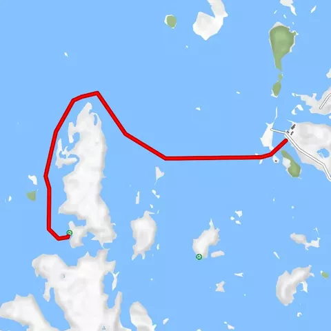 KAYAKING ROUTE TO KOIVUKARI WILDERNESS HUT