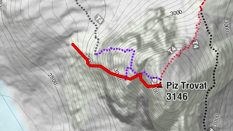 Vía ferrata Piz Trovat II