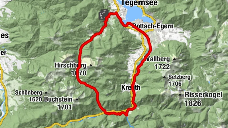 Ruta para bicicleta eléctrica: Schwarzentenn Alm (Ruta nº 31 del "RadlTraum Süd")