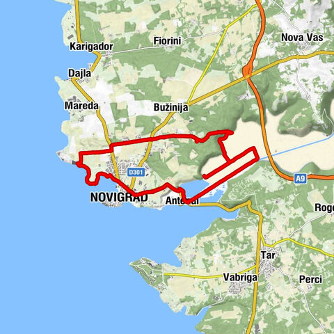 Rund um Novigrad, ins Mirnatal