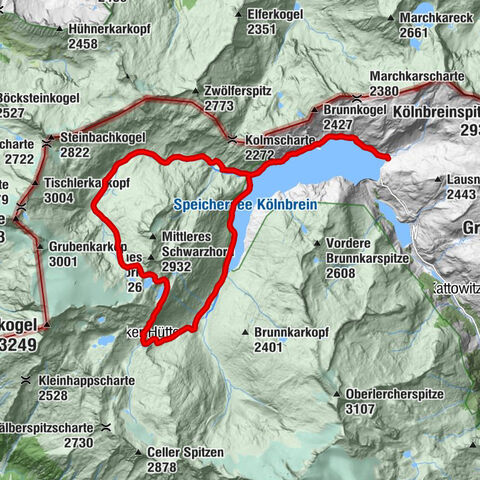 "Elendrunde" valle Kleinelend - paso Zwischenelendscharte - valle Großelend