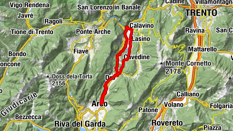 4. El valle Sarca y el lago Cavedine: de Arco a Sarche